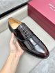 Ferragamo Man Black and red Calfskin Business Leather Shoes 0428117 (7)_th.jpg